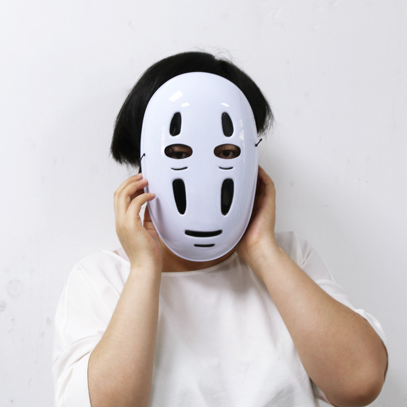 万圣节pvc塑料面影视漫展道具无脸男面具日本千与千寻卡通动漫节