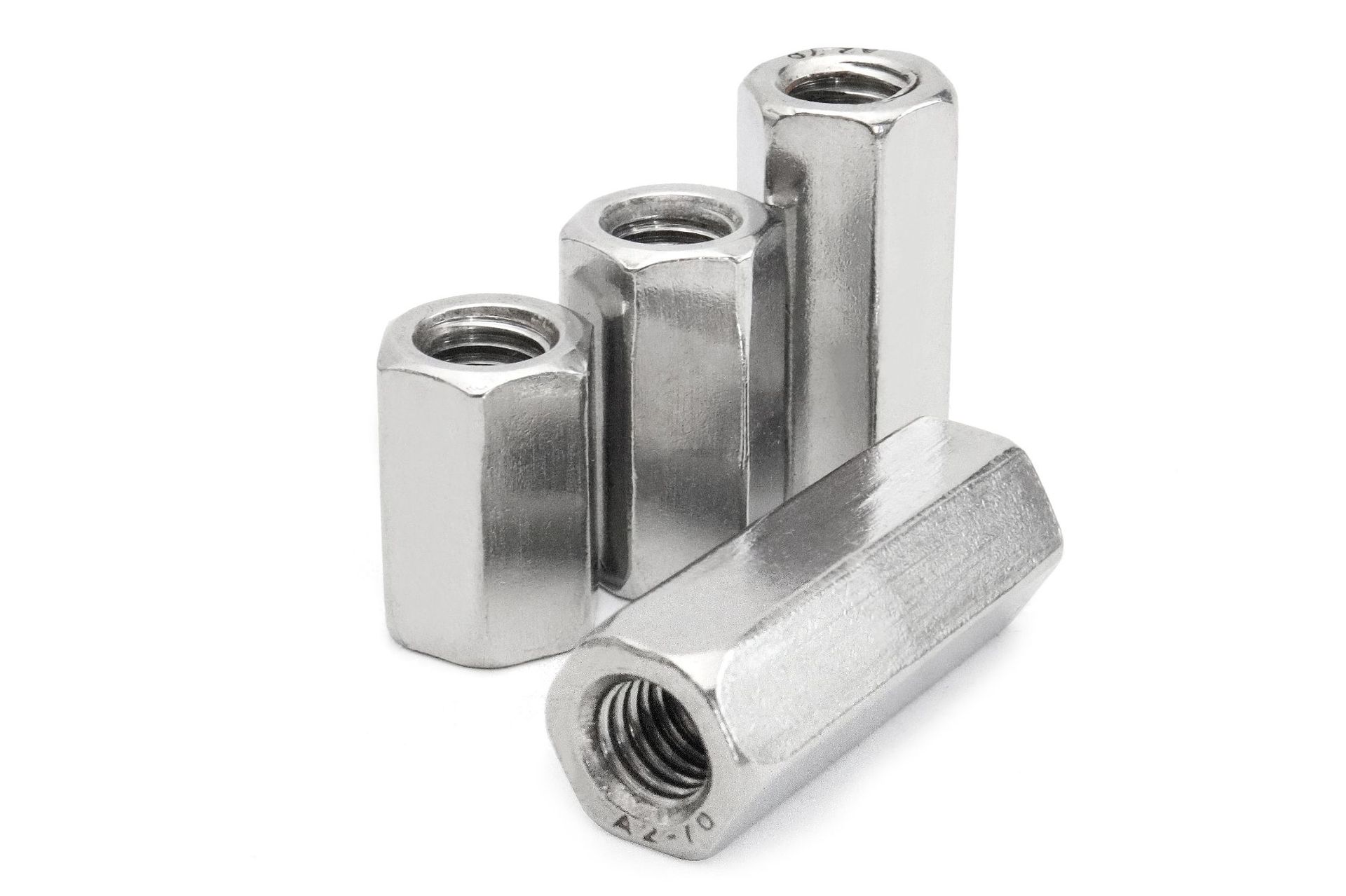 304不锈钢六角长螺母加长螺帽/m6/m8/m10/m12/m16/m20m24厂家直销