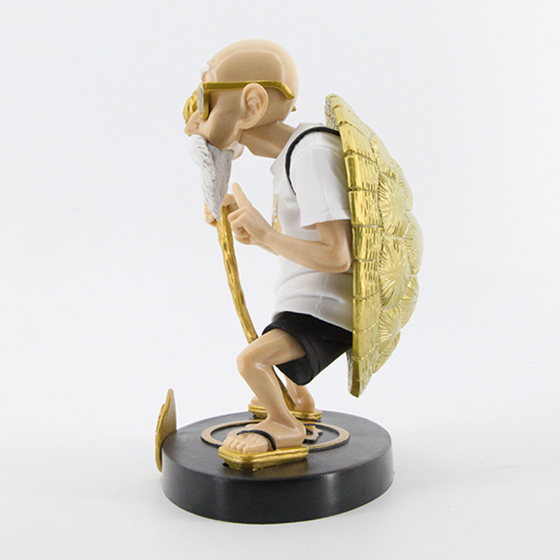 七龙珠潮牌潮服龟仙人手办武道富贵金色灰色可换手摆件盒装公仔