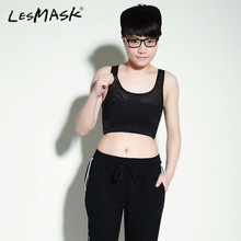 LES MASK舒适短款tt束胸衣内一圈绷带加强束胸运动防震减cos缩胸