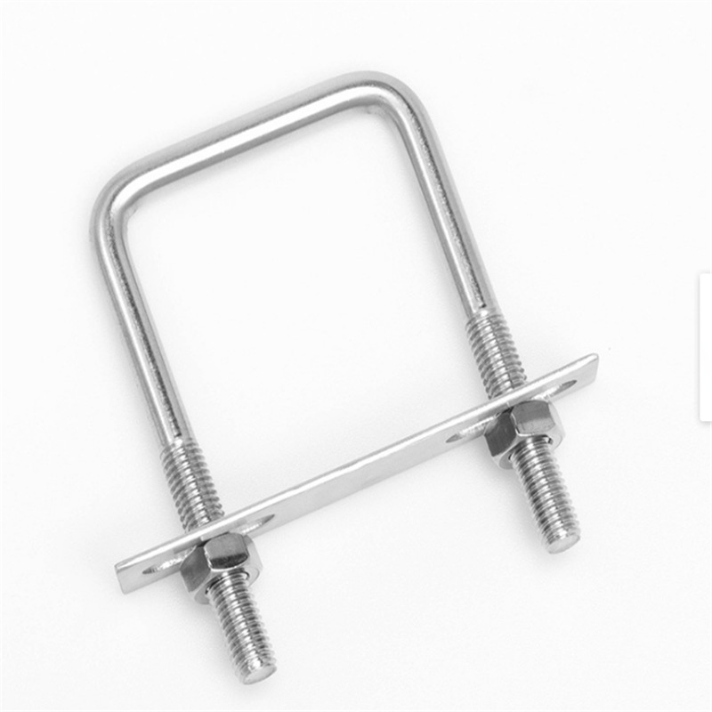 销售定制直角u型卡u型螺栓直角螺丝u形方卡管卡扣抱箍方管夹卡箍