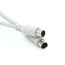 圆头8针线 MD数据线8芯VISCA对1.5米三菱PLC设备通用线 8针对8针
