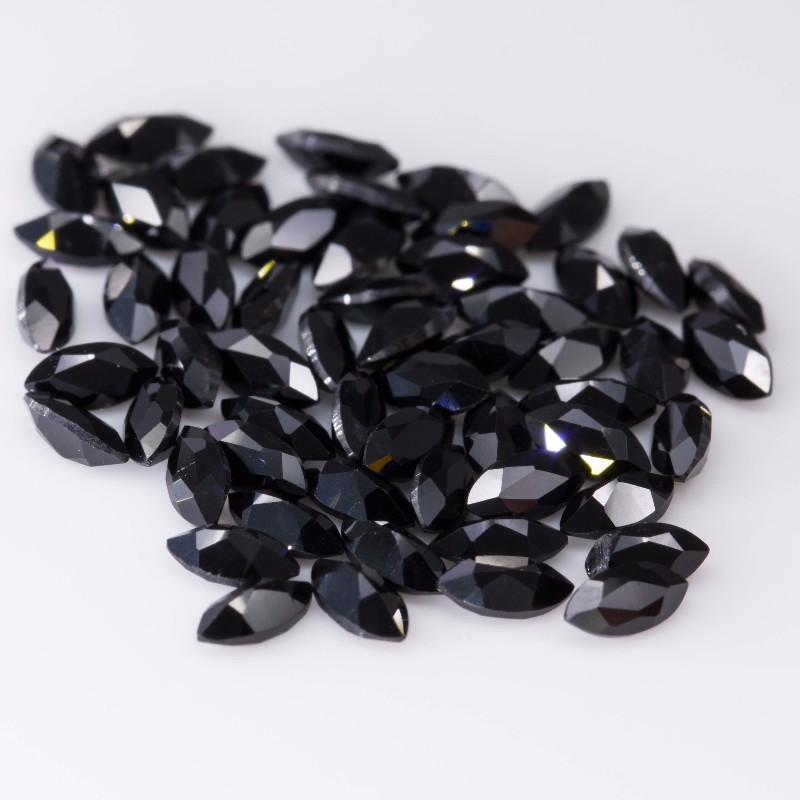 天然优质天然黑色尖晶石裸石珠宝首饰镶嵌配石工厂直销批发
