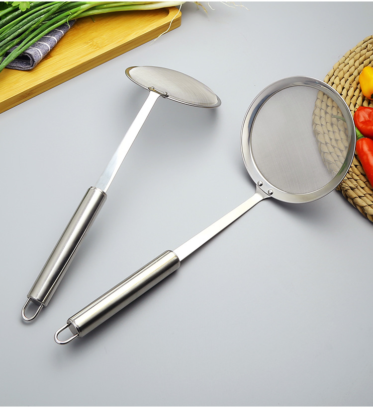 304不锈钢隔油漏勺超密撇浮沫油过滤勺油脂豆浆网筛超细厨房滤网