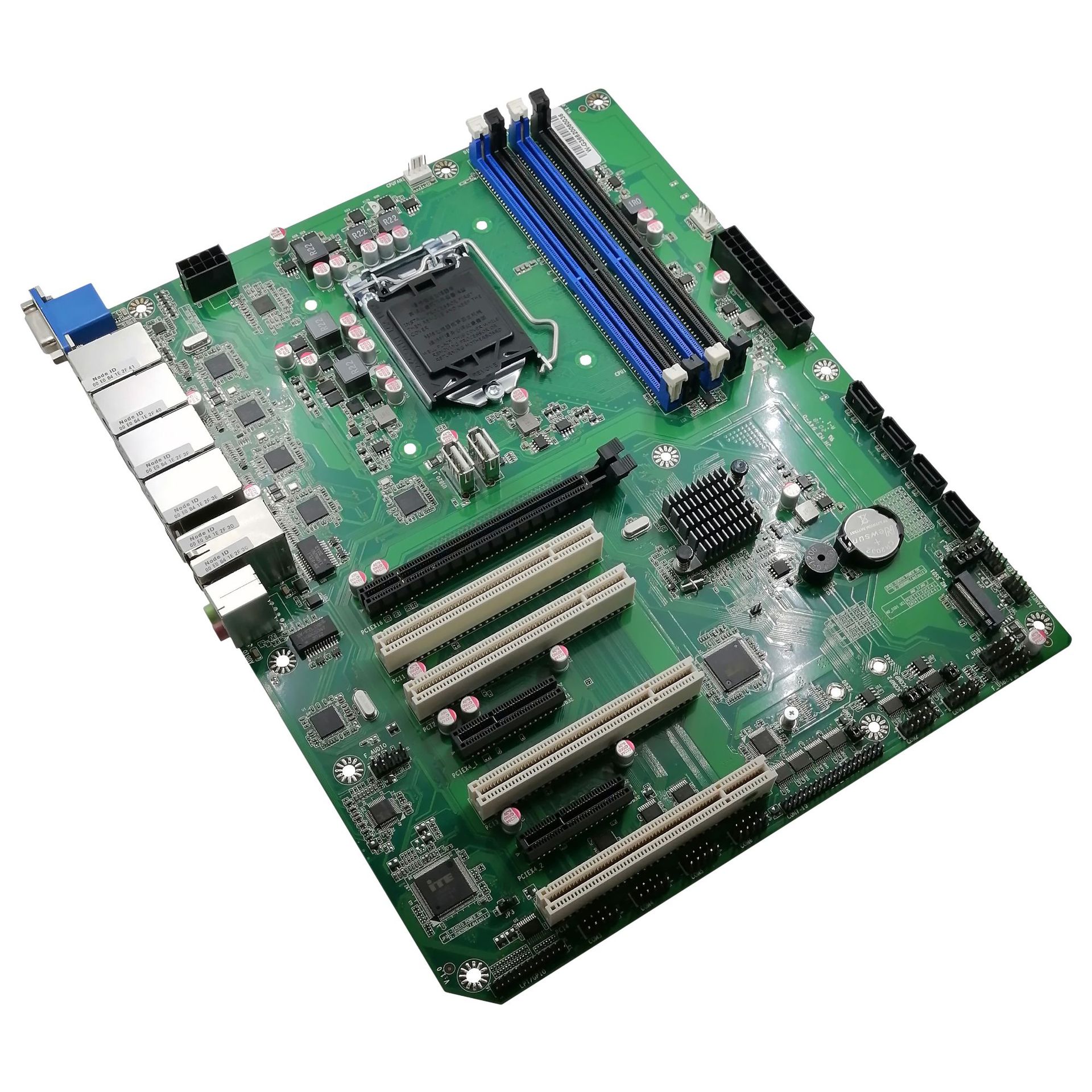 g366工控主板大母板atx电脑主机板6千兆网口10个com支持raid