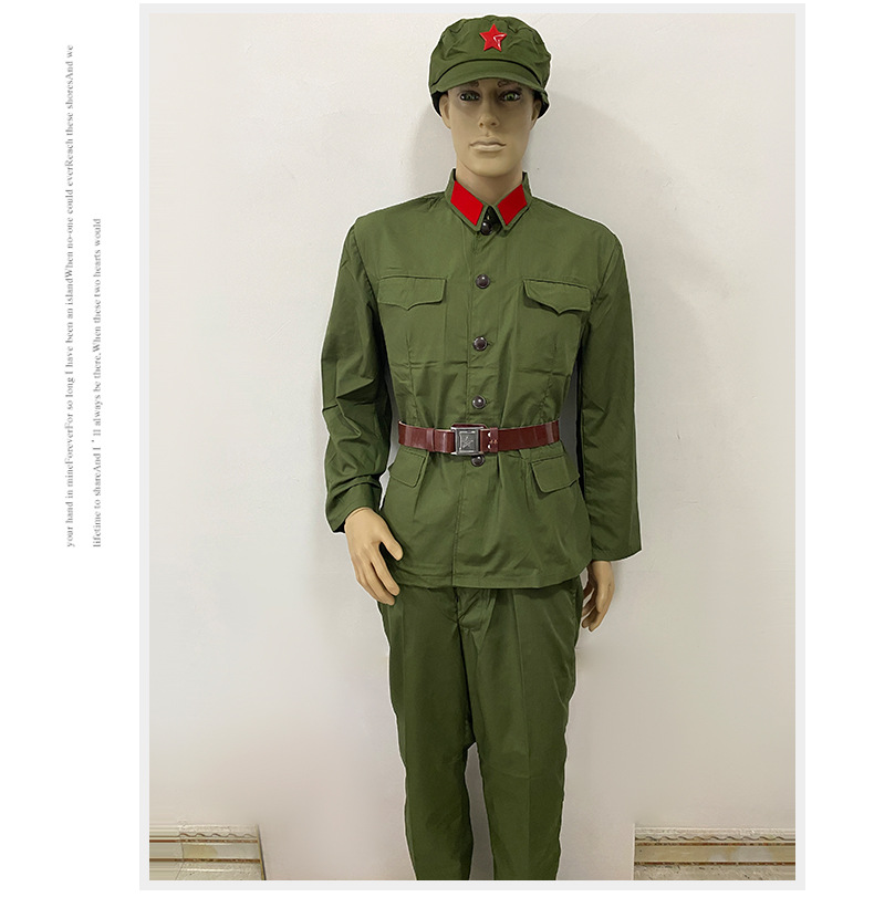 厂家批发 78陆干服六五式老式军装红军解放服装老文革表演演出服