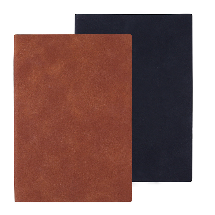 Simple Sheepskin Business A5 Notebook Soft Surface Copy Notepad Set Office Diary Book Wholesale Custom Logo