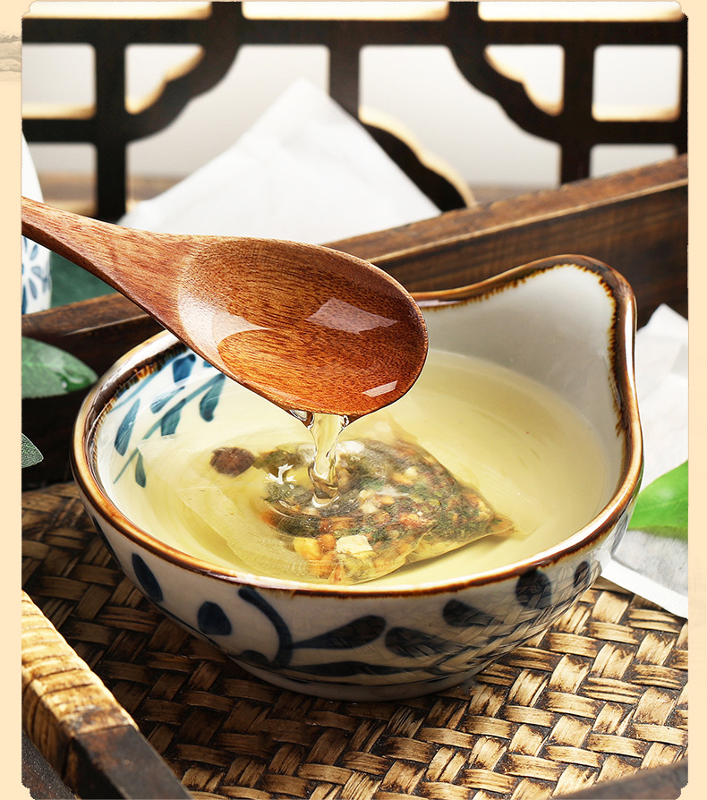 婉明玉米须桑叶茶盒装 蒲公英玉米须茶 牛蒡决明子茶oem贴牌代发