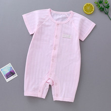 新款0-1岁婴儿夏季服装纯棉A类嬰兒連體衣短袖薄款 Baby clothes