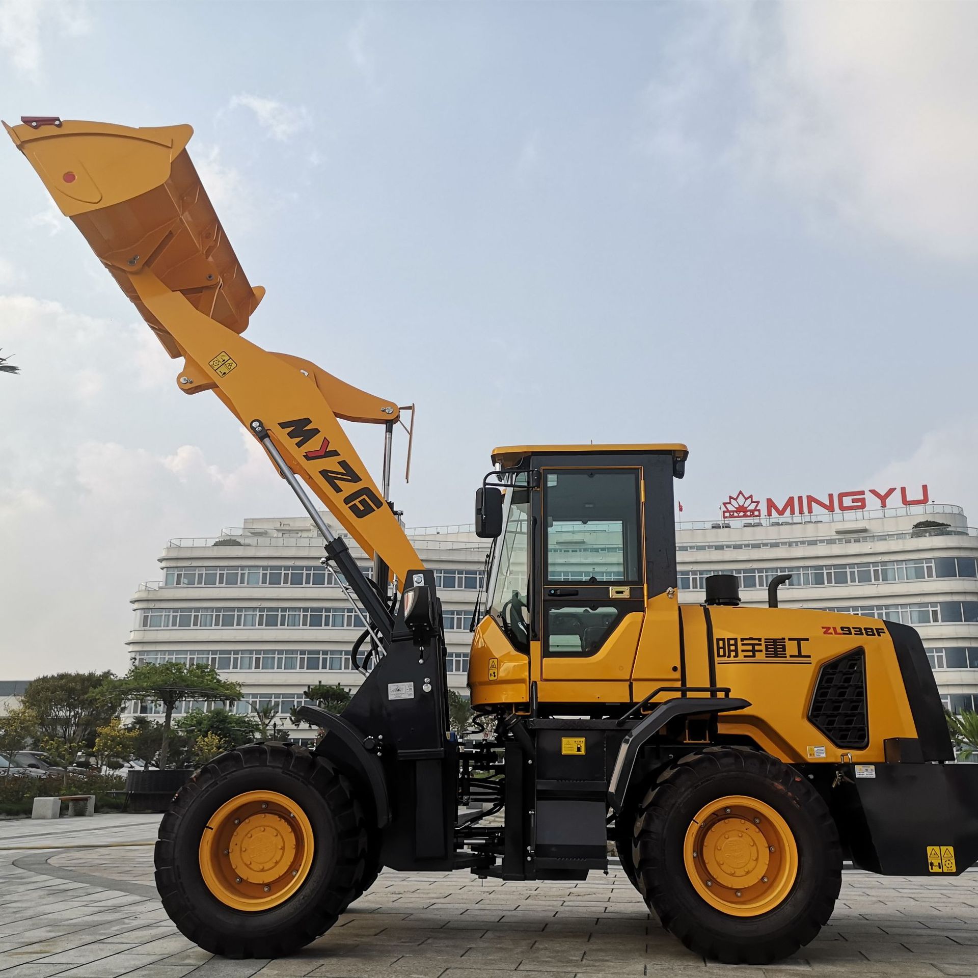 明宇重工小型装载机 新款装载机 轮式装载机 抓木机抓草机