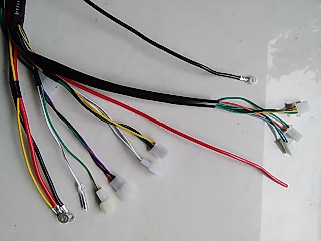 电摩电动车线路总成小龟福喜迅鹰鬼火整车纯铜线缆5套起包邮