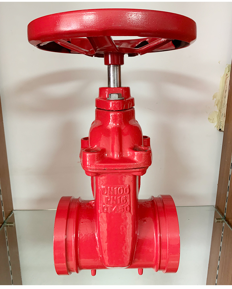 厂家批发沟槽暗杆软密封闸阀 球墨铸铁 开维喜阀门 定制暗杆闸阀-阿里