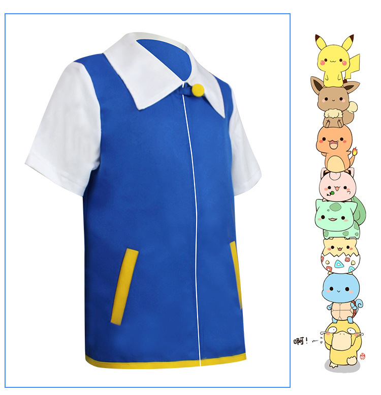 神奇宝贝小智衣服cosplay 手套外套动漫服装精灵球宠物小精灵外套