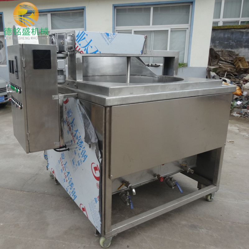 自动上下料的电加热鸡爪油炸机 虎皮鸡爪油炸设备 葵花籽油炸机