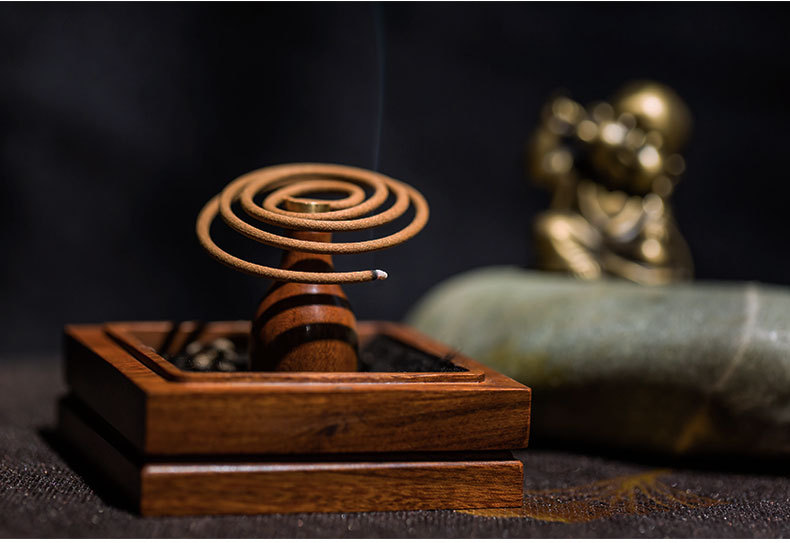 秉檀越南芽庄沉香盘香2小时海南沉香莞香盘香礼拜佛香批发