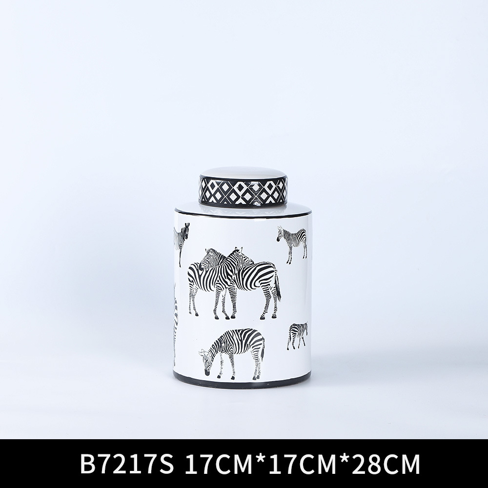 Modern Minimalist Furnishings Decoration Ceramic Bottle & Can Two-Piece Nordic Soft Decoration Jar Living Room Decorative Crafts