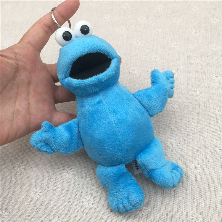 欧美卡通毛绒玩具公仔芝麻街elmo艾莫背包钥匙扣包包挂件挂饰爆款