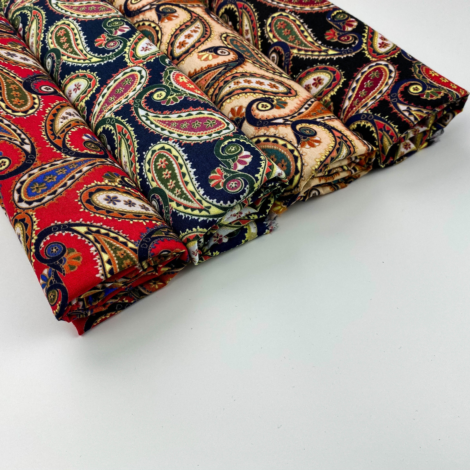 40支棉府绸印花 春夏女装布料头巾布棉口罩布现货面料