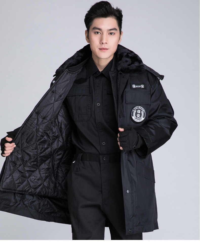 保安工作服冬装作训服棉衣防寒袄多功能制服保安服厂家直一件批发