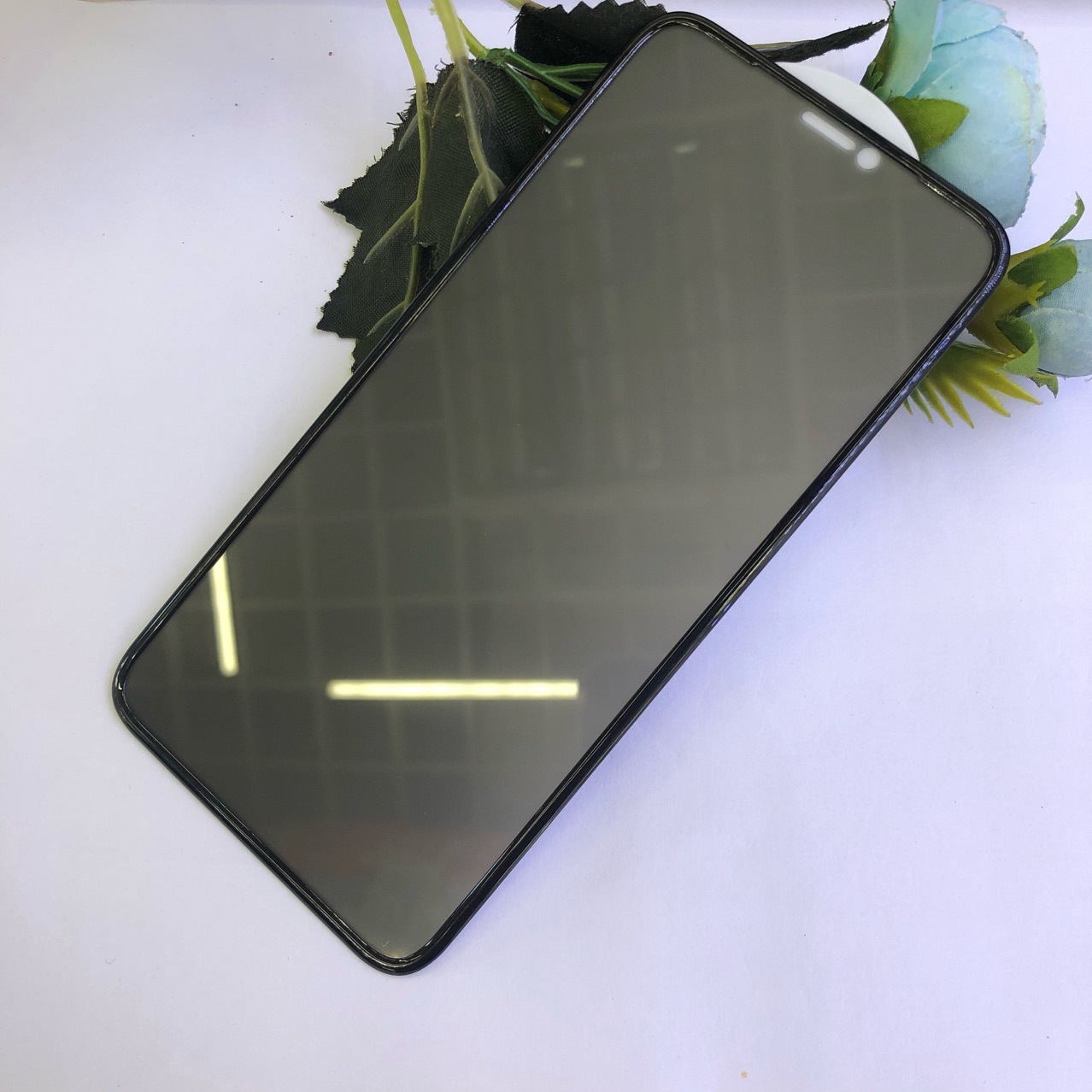 适用iphone 12气囊防窥钢化膜苹果7plus抗震膜防窥12promax不碎边