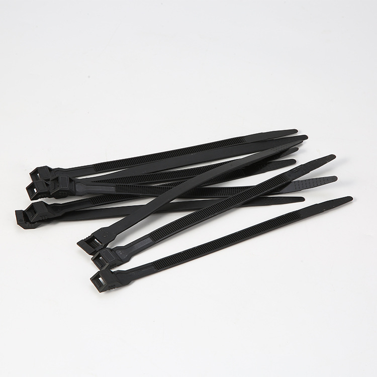 厂家直销8x300环保尼龙平扣扎带