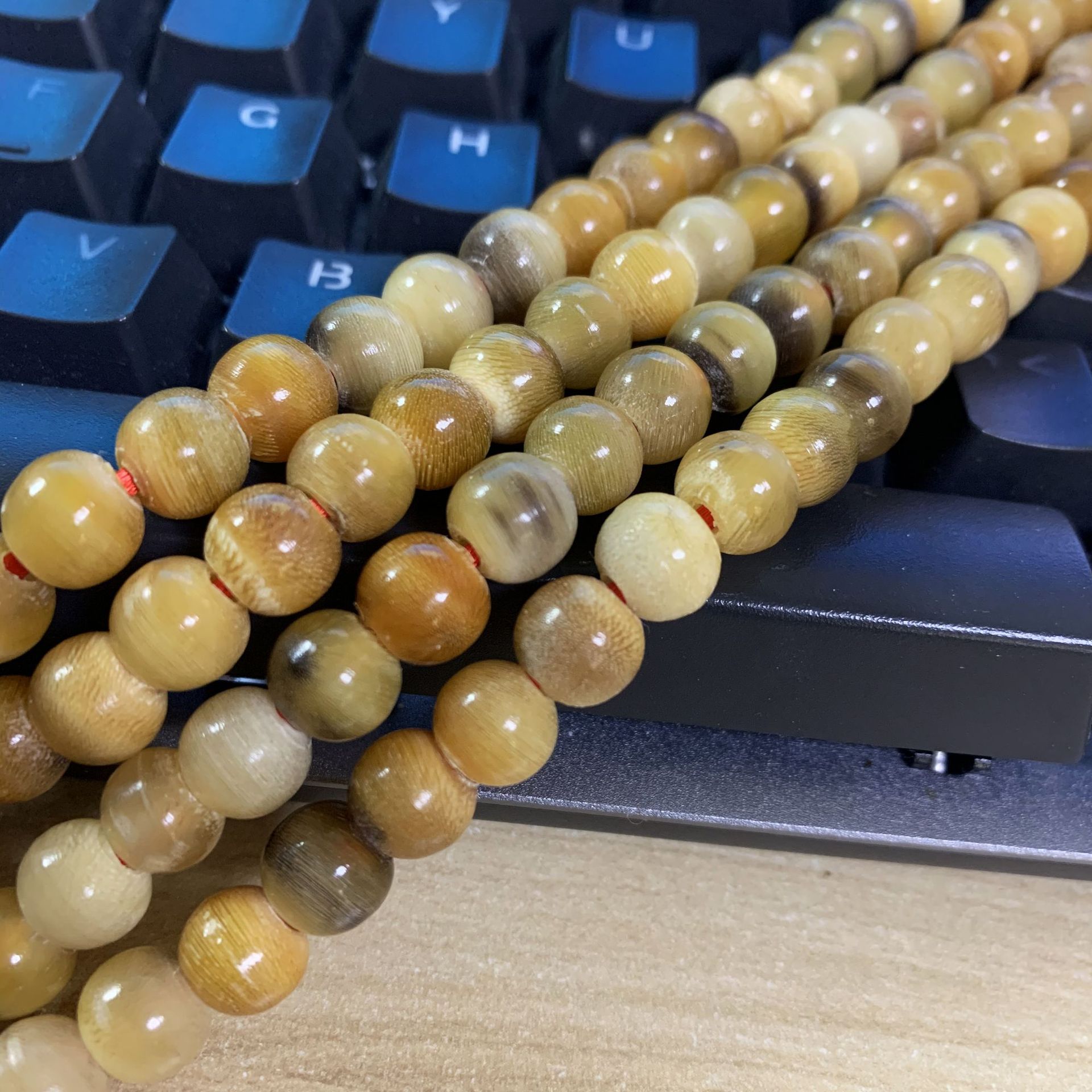 手机实拍 白驴蹄子佛珠108颗马蹄珠子手串手链藏式苹果圆念珠