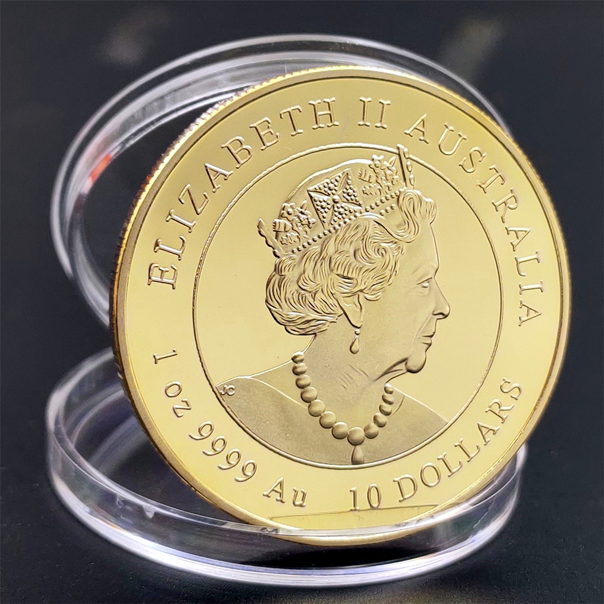 澳大利亚牛年金银币 牛年纪念币外贸硬币镀金银australia ox coin