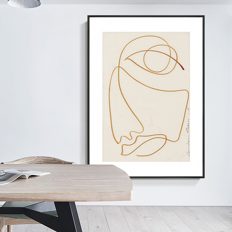 高级灰 极简风抽象艺术组合画简约客厅小众装饰画餐厅轻奢挂画