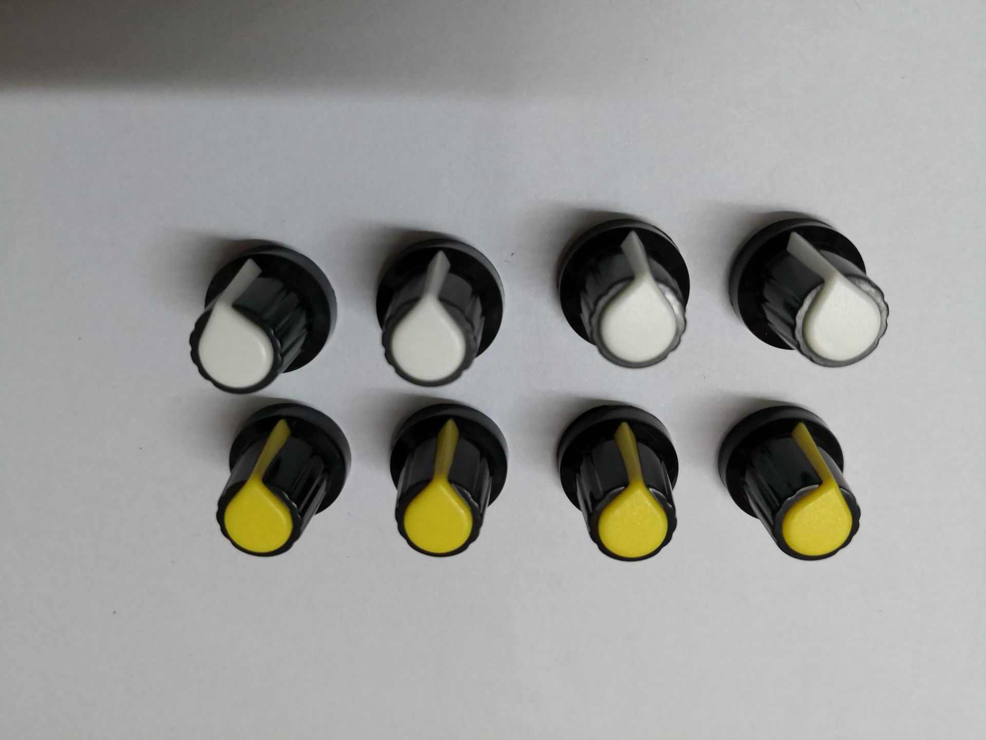 电位器旋钮开关帽梅花柄旋钮帽双色旋钮音响功放面板旋钮帽子