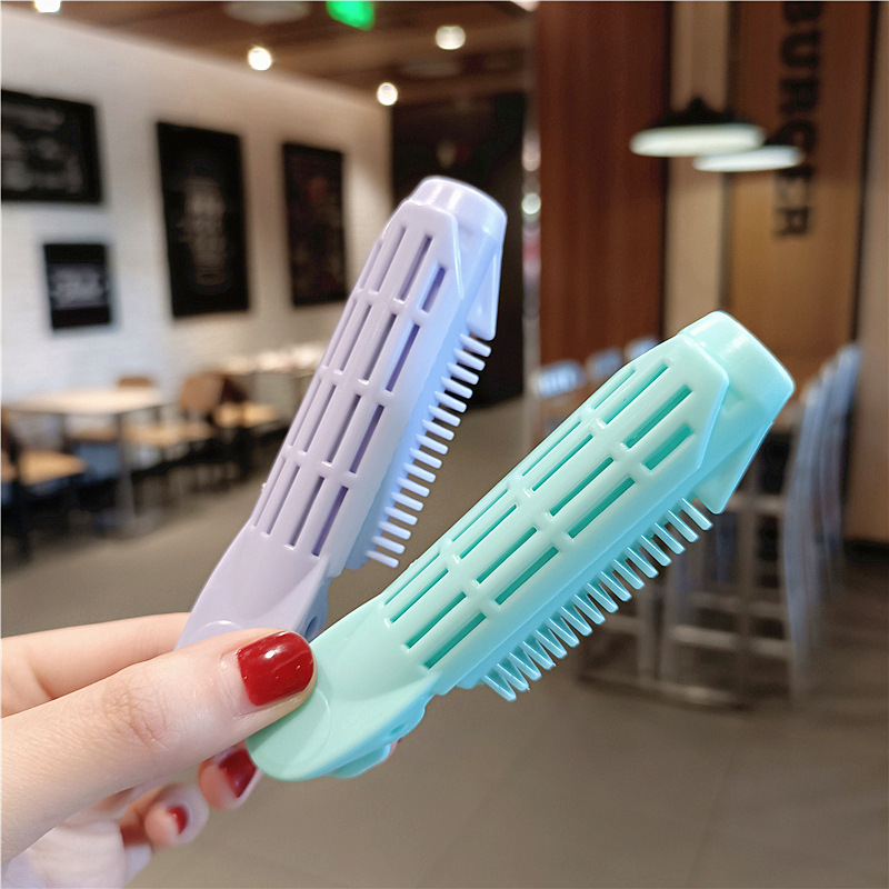 韩国自然蓬松夹不伤发卷发塑料自助发根蓬松夹吹发用刘海定型夹子