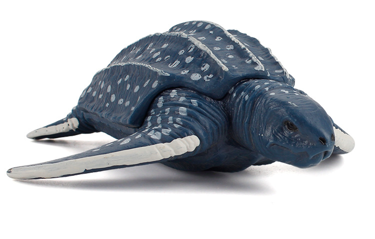 跨境仿真海洋动物海龟模型蓝色棱皮龟pvc空心静态儿童认知摆件