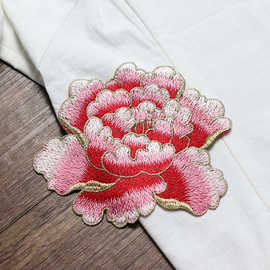 绣花牡丹贴