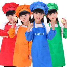 儿童围裙制作幼儿园美术馆小孩画画衣广告围裙印字围裙LOGO