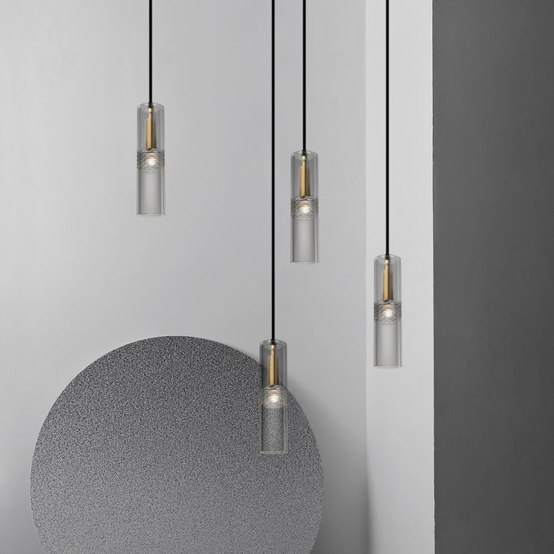 后现代简约餐厅单头个性酒吧咖啡厅书房床头小吊灯鱼线灯水晶吊灯