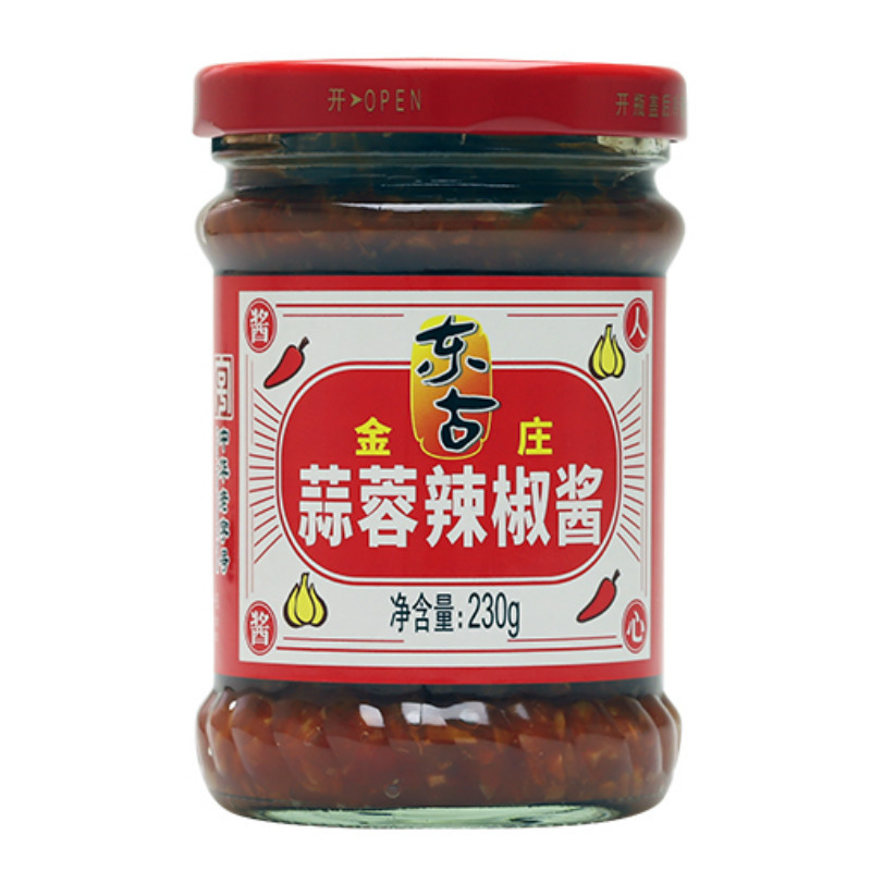 东古金庄蒜蓉辣椒酱230g火锅蘸酱剁椒拌面拌饭酱蒜蓉辣椒酱
