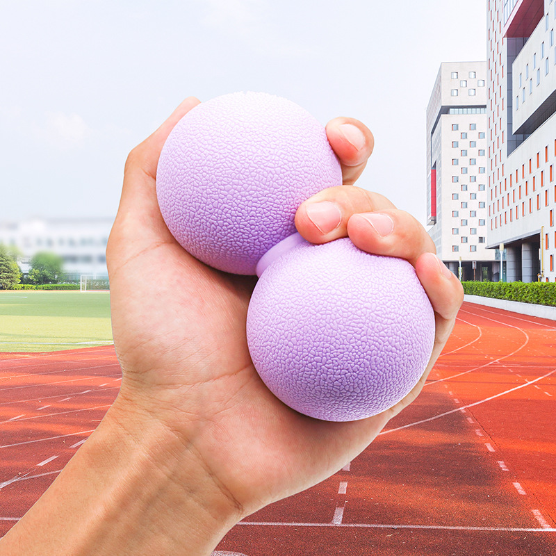 双球瑜伽球 筋膜球按摩球 健身连体肌肉放松按摩球工厂-阿里巴巴