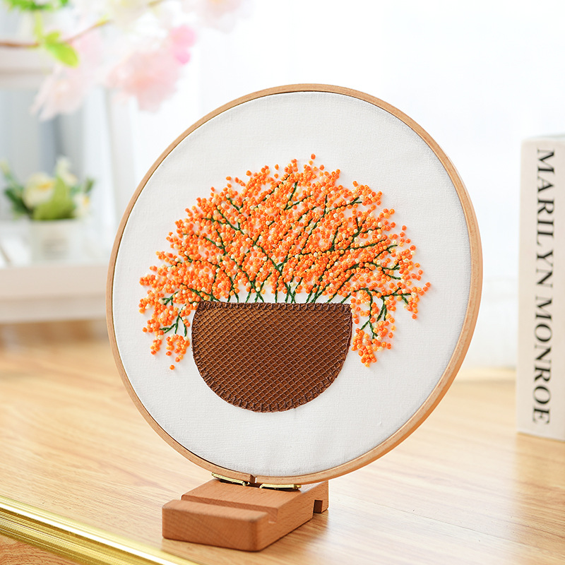 珍爱 手工刺绣diy材料包满天星套装十字绣丝带绣手捧花制作批发