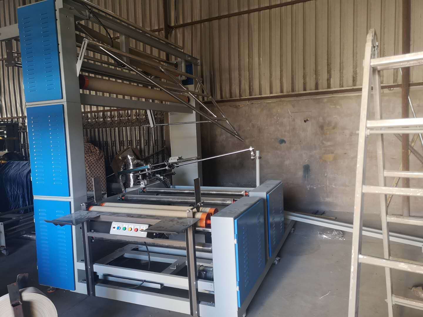 常熟纺织机械设备全自动对边折布卷布机面料对折打卷机对折机