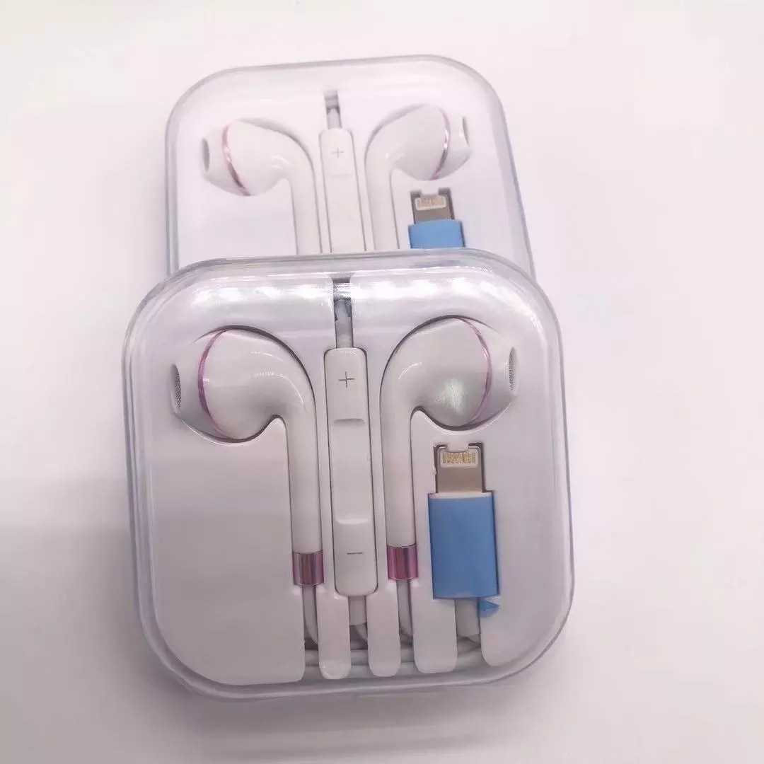 现货金边弹窗lightning耳机4色可选蓝牙耳机适用于ip6/8/xs批发