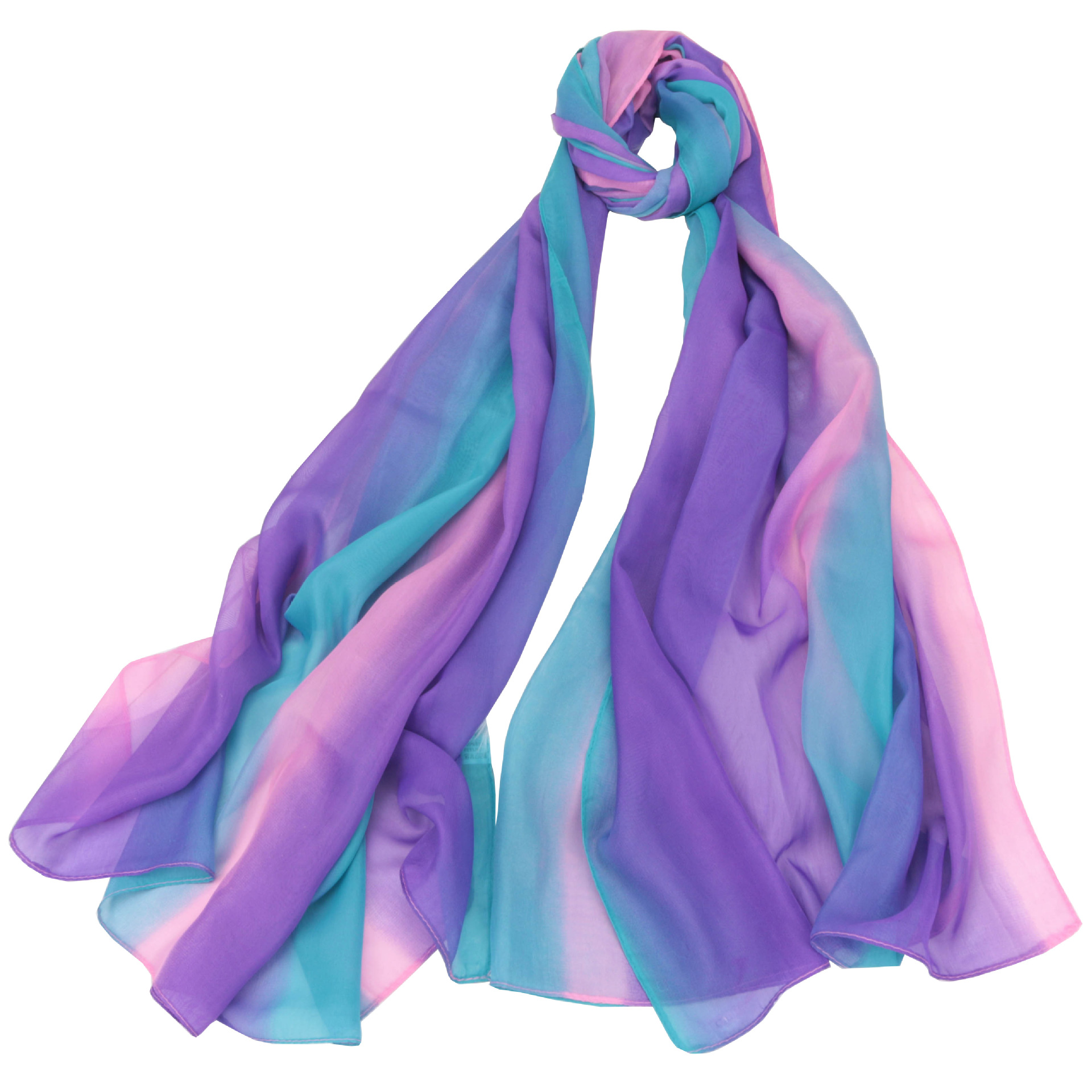 Chiffon Rainbow Scarf Colorful Scarf Female Gradient Color Scarf Dancing Dance Scarf Oversized Beach Sun Protection Shawl