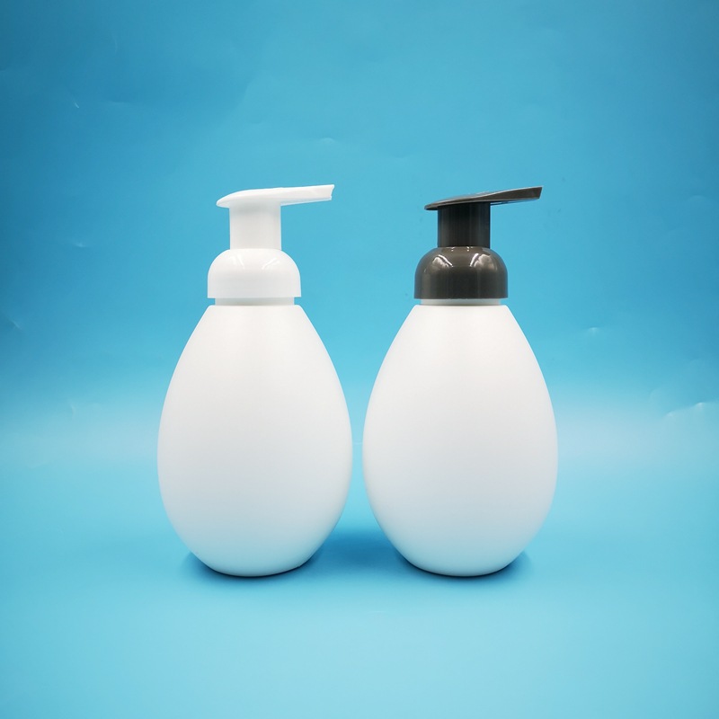 厂家直销500ml泡沫洗手液瓶500ml椭圆形消毒液瓶pe泡沫塑料瓶