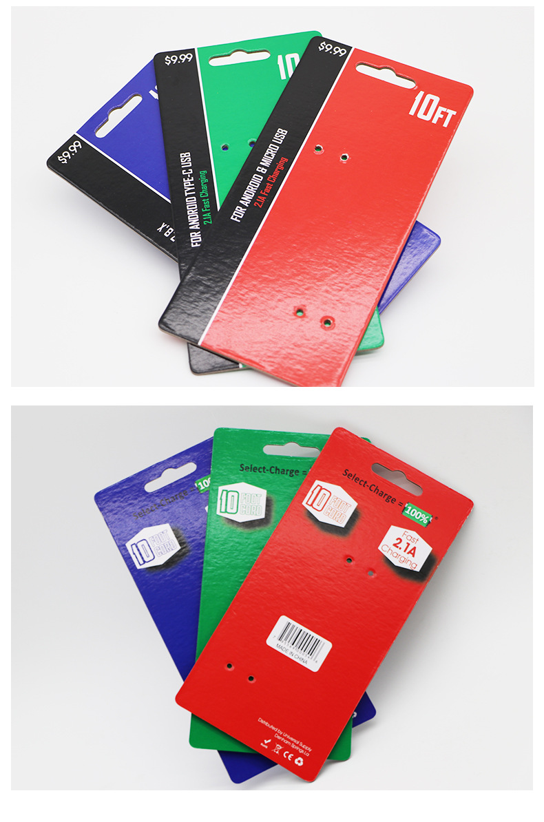 厂家供应纸卡彩卡吸塑纸卡 加厚彩卡可定制 飞机孔挂卡等纸类标签