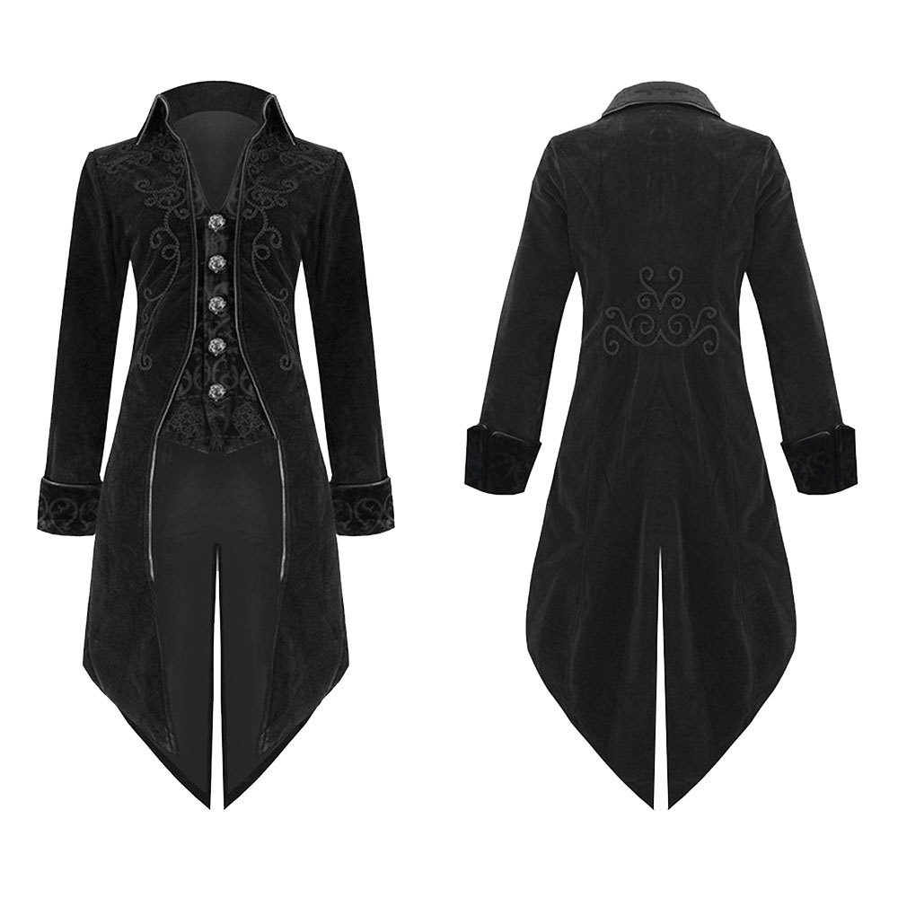 鑫博缘爆款男士大衣欧式宫廷哥特cos晚礼服翻领燕尾服男士舞台装