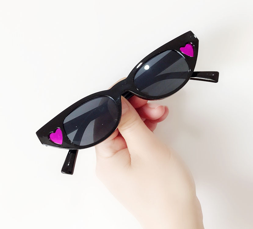 黑色系欧美夸张蹦迪土酷个性小众情侣墨镜镶钻大牌走秀眼镜太阳镜