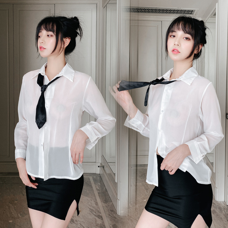 情趣内衣教师制服诱惑骚老师性感套装骚ol秘书办公室水手角色扮演