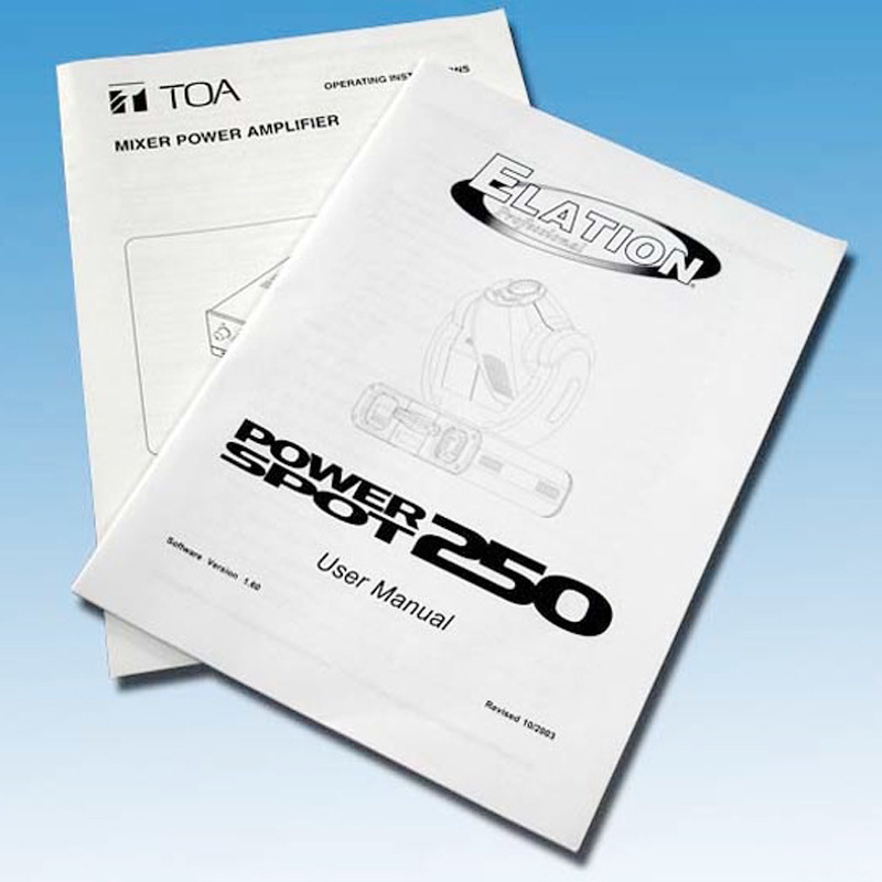 印刷定制产品说明书 企业画册 彩页  宣传册 骑马钉小册子￥1.