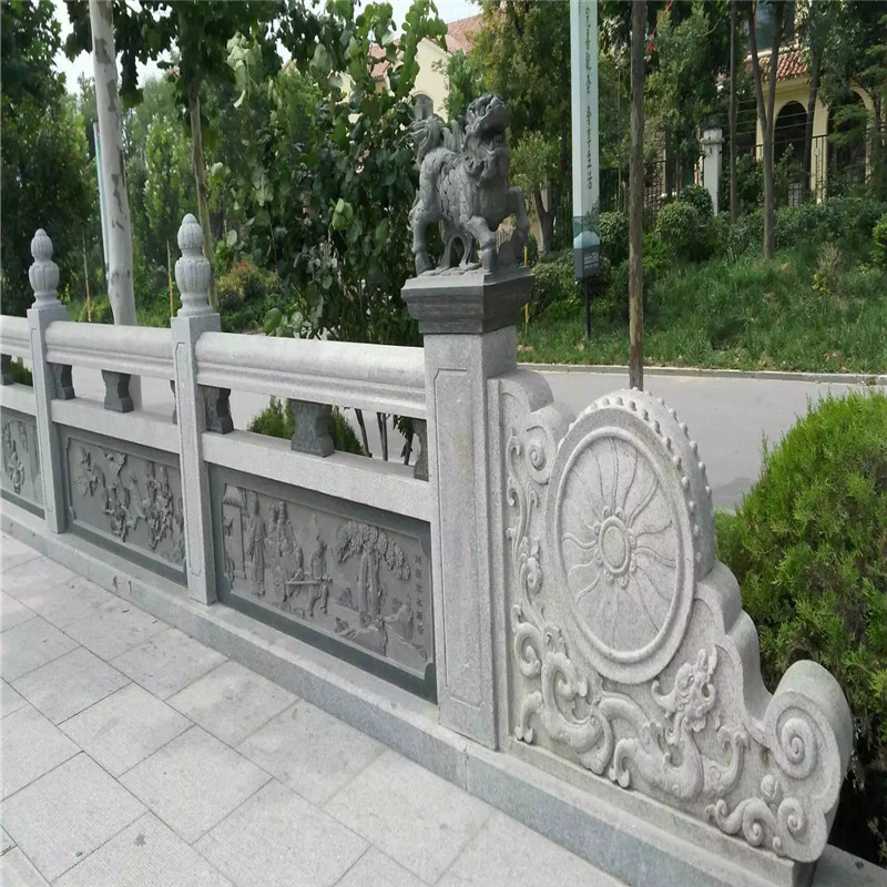 上门安装石雕栏杆 景区山路扶手石栏杆 城市公园河道石围栏