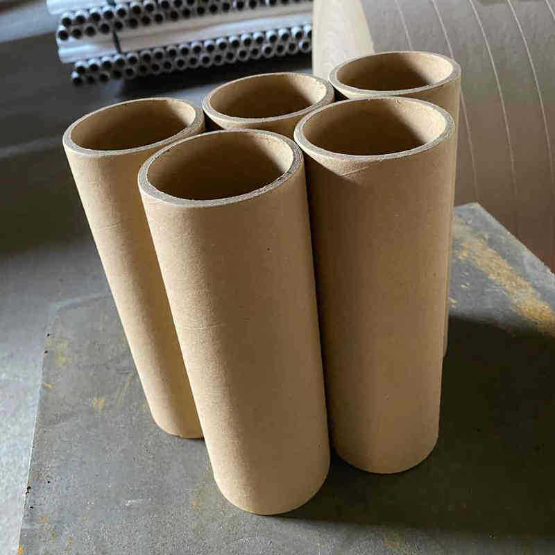 牛皮纸筒厂家 海报纸筒缠绕膜纸管 工业礼花纸筒管胶带硬圆纸芯
