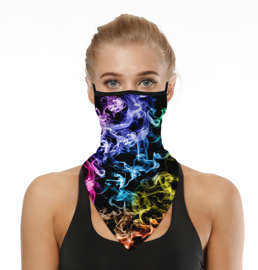 面罩亚马逊ebay骑行挂耳式三角巾头巾围脖蒙面户外运动迷彩国旗