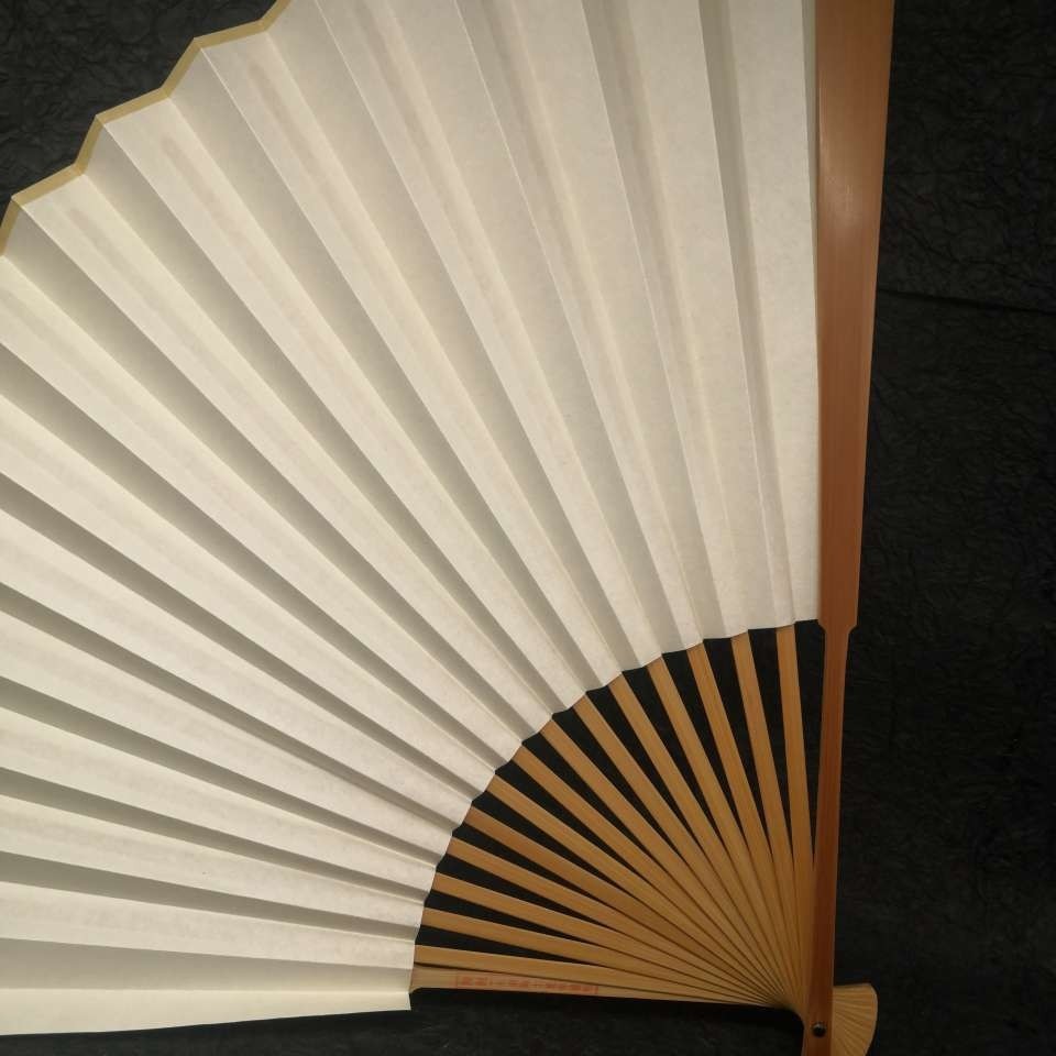 精工老料玉竹马牙头折扇海派水滴隐士夏荣建